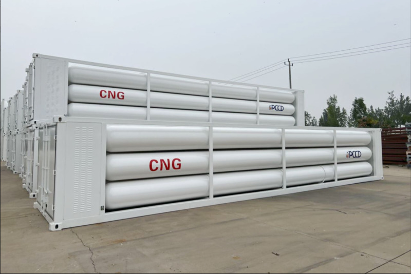 12 Tubes 27m³ 40ft CNG Tube Skid for CNG Station