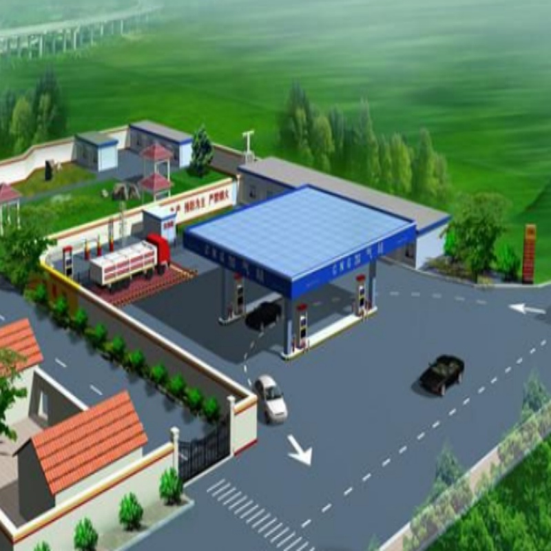 Flexible Design Skid-Mounted Structure CNG Filling Station Daughter Station for NGVs